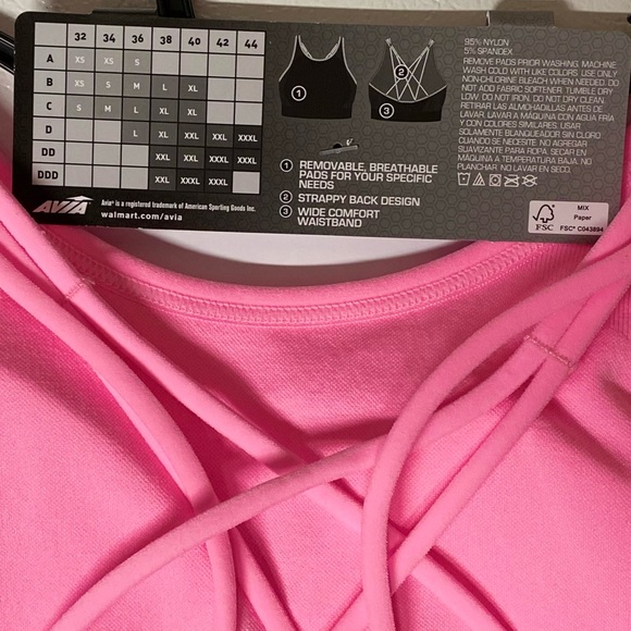 Avia Medium Support High Neck Sports Bra Set of 2 - Picture 10 of 12